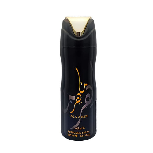 DESODORANTE MAAHIR 200ML LATTAFA  PERFUME SPRAY
