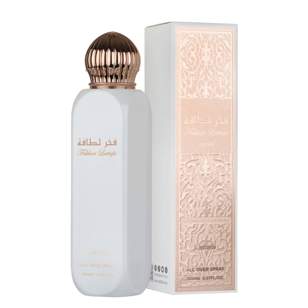 SPRAY PERFUMADO FAKHAR ROSE 150ML LATTAFA ALL OVER SPRAY