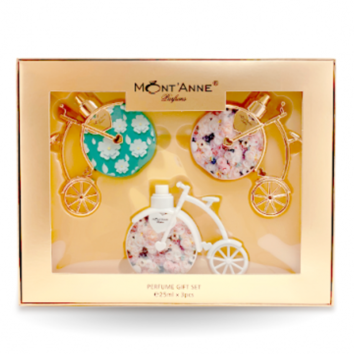 KIT MONT’ANNE GIFT SET 3X25ML BEAUTY FLOWER LUXE + LOVE LUXE + LOVE  GLAMOUR
