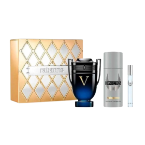 KIT INVICTUS VICTORY ELIXIR PACO RABANNE EDP 100ML + 10ML + DEO 150ML