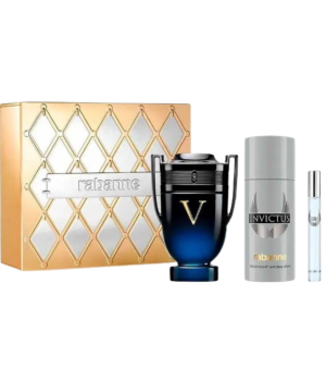 KIT INVICTUS VICTORY ELIXIR PACO RABANNE EDP 100ML + 10ML + DEO 150ML